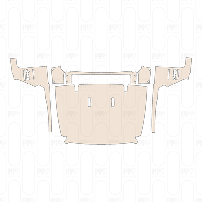 Hood+Fender with "Sahara" & "Jeep Wrangler Linlimited" Model Emblem