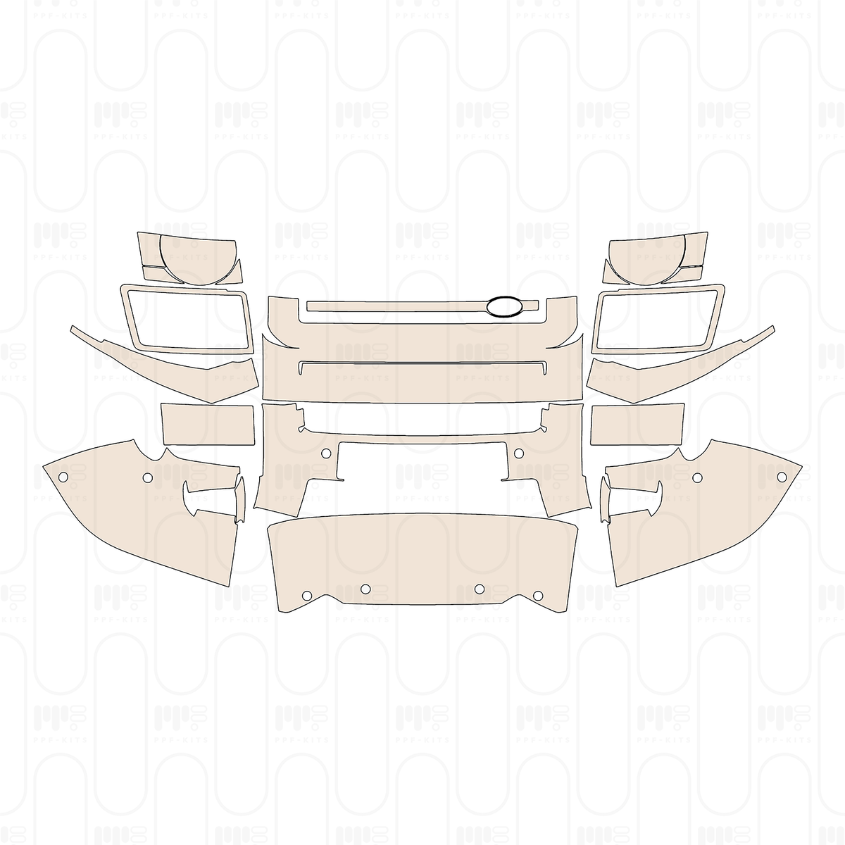 Bumper+Headlamp with relief cut