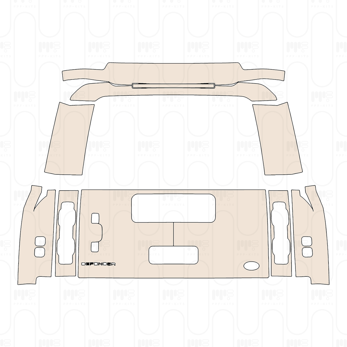 Trunk Lid with "DeFender" Emblem