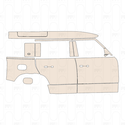 (right) Door+BC-Pillar+Rear Fender+Side Skirt