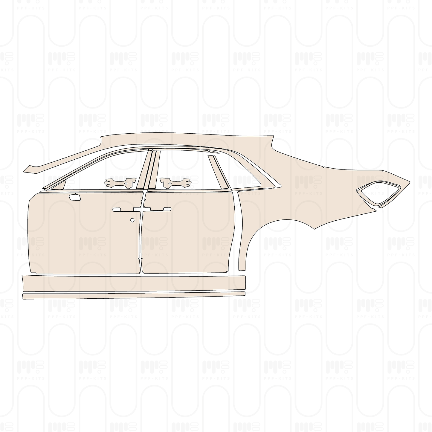 Pre-Cut PPF Rolls-Royce Ghost Standard Wheelbase 2025