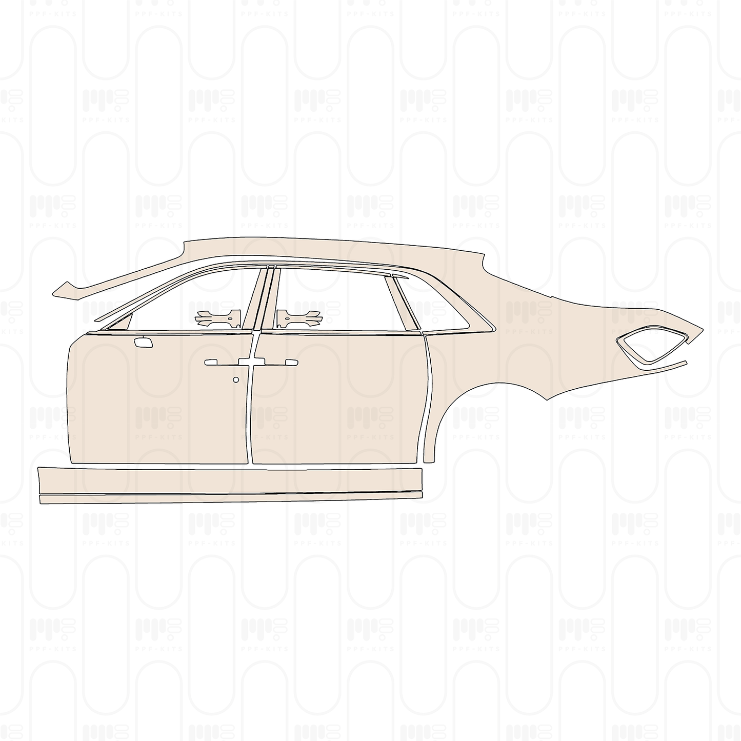 Pre-Cut PPF Rolls-Royce Ghost Extended Wheelbase 2025