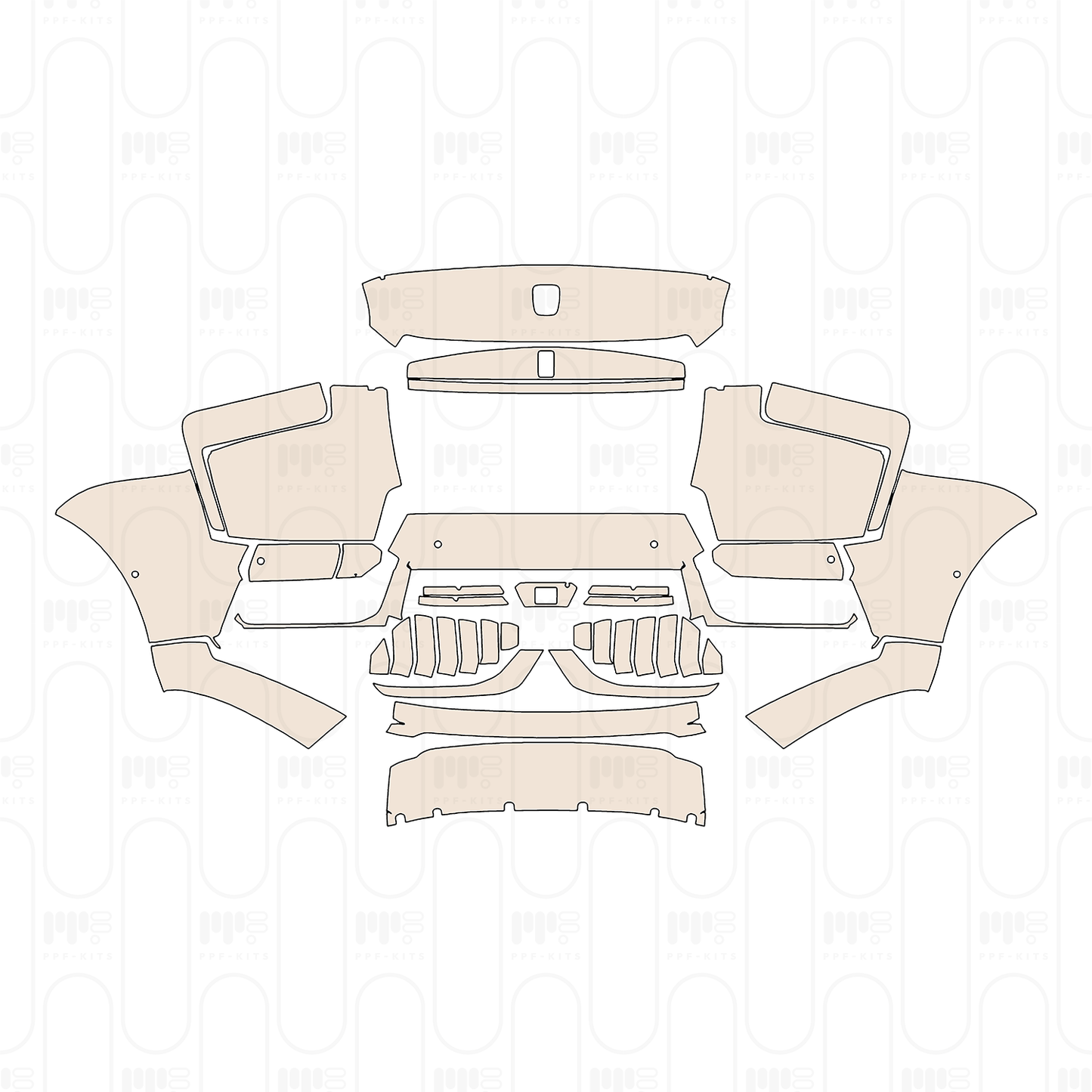 Pre-Cut PPF Rolls-Royce Cullinan Series II Black Badge 2025