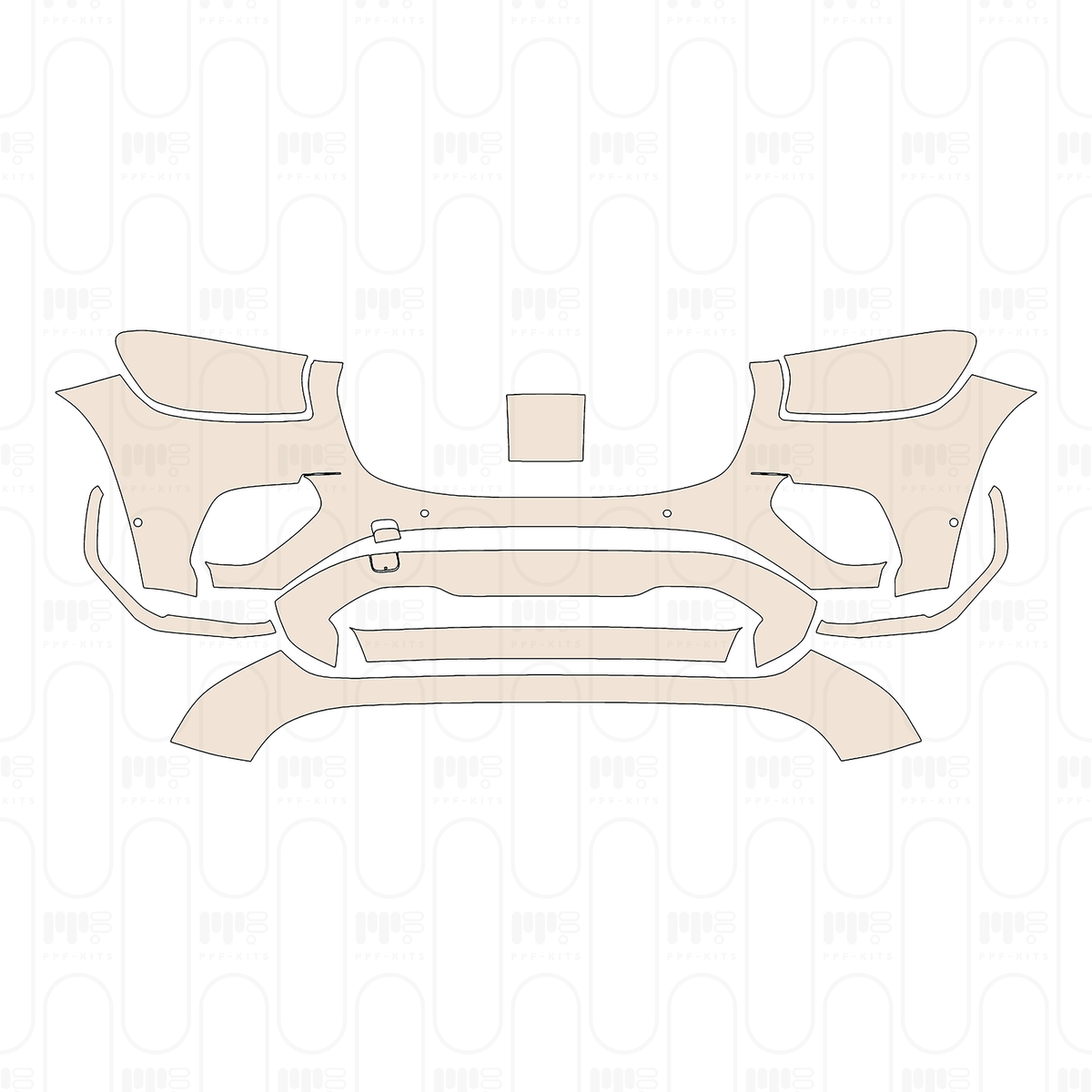 Bumper+Headlamp with 4 PDC (Parking Sensors)