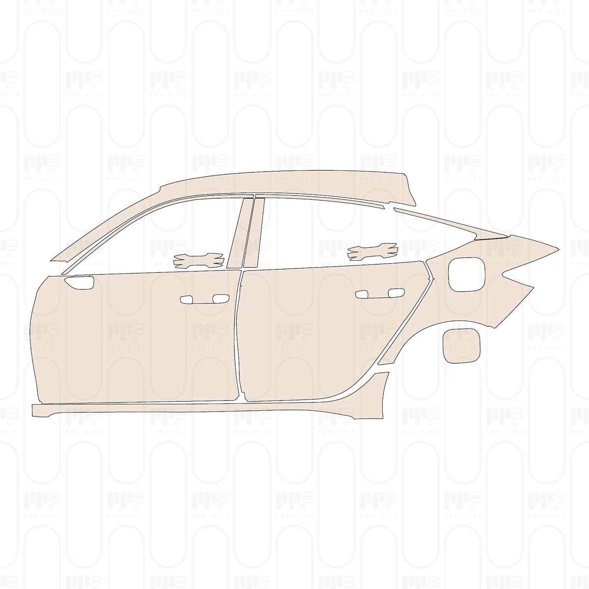 (left) Door+Rear Fender+Side Skirt
