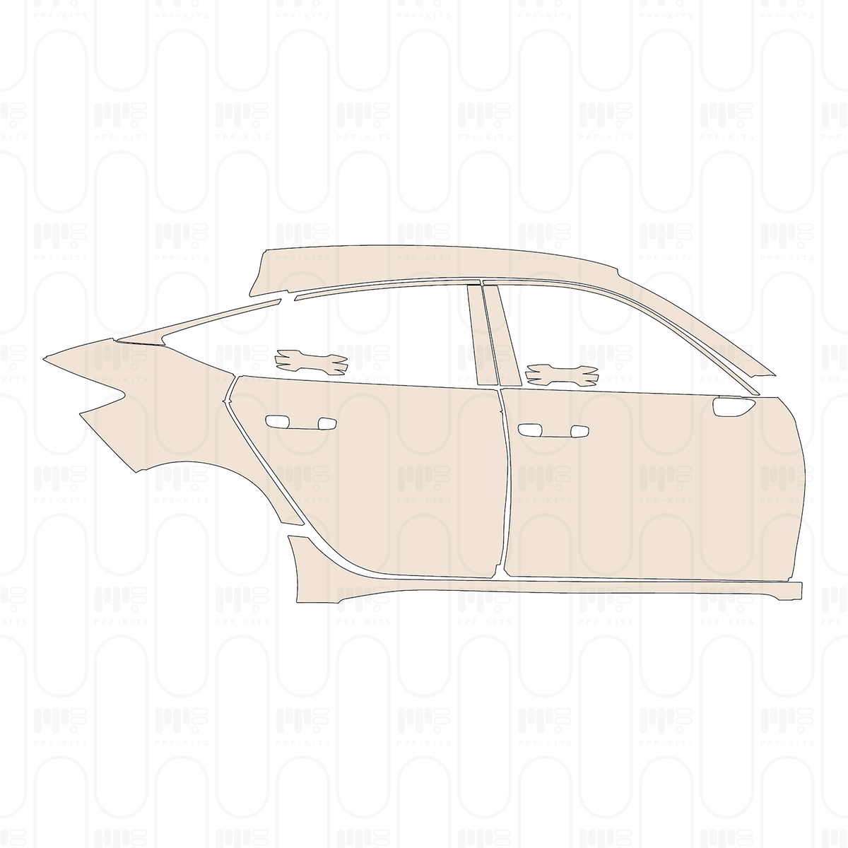 (right) Door+Rear Fender+Side Skirt