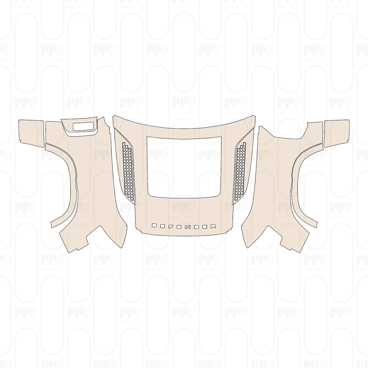 Hood+Fender without Explorer Package, with Snorkle Package