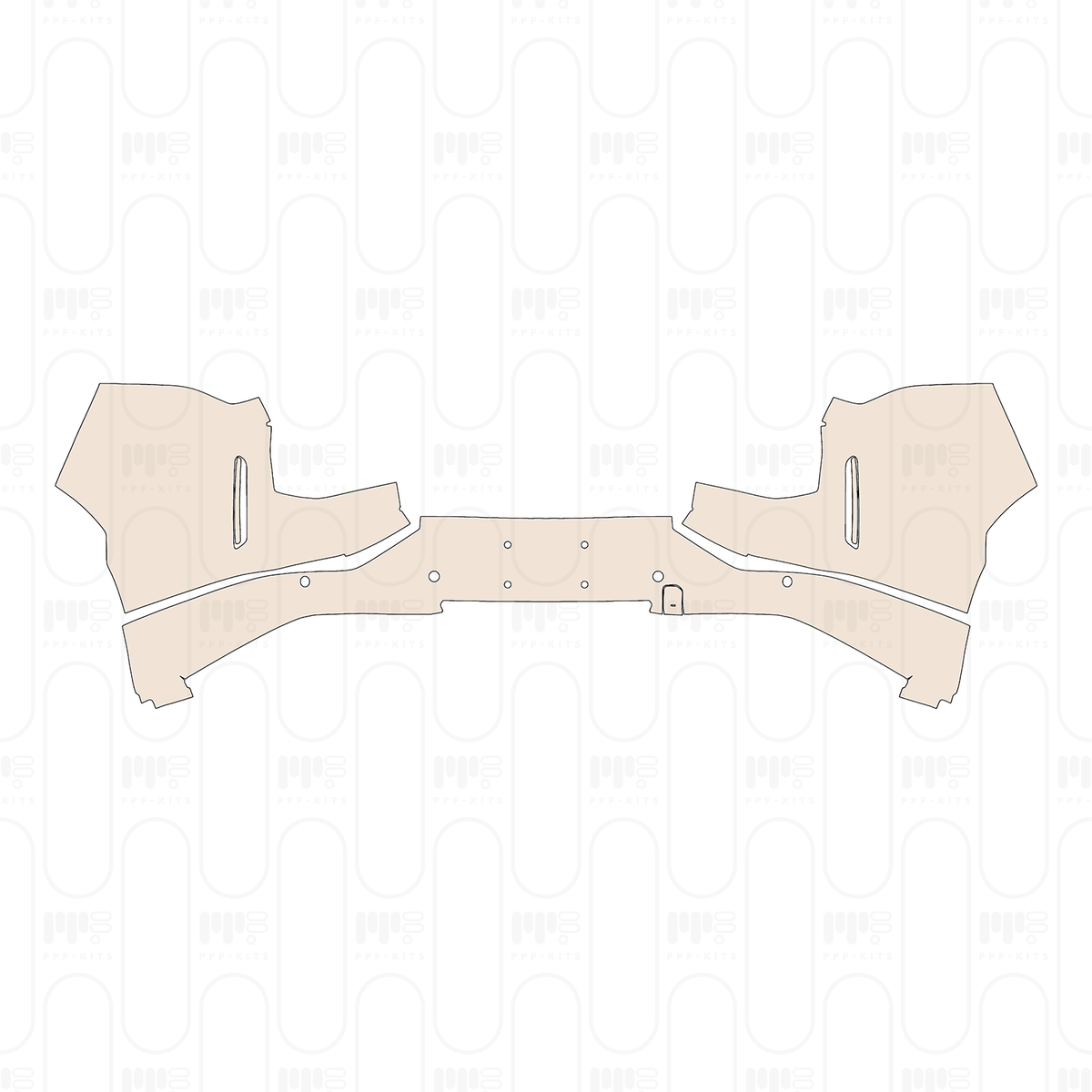 Rear Bumper with 4 PDC (Parking Sensors)