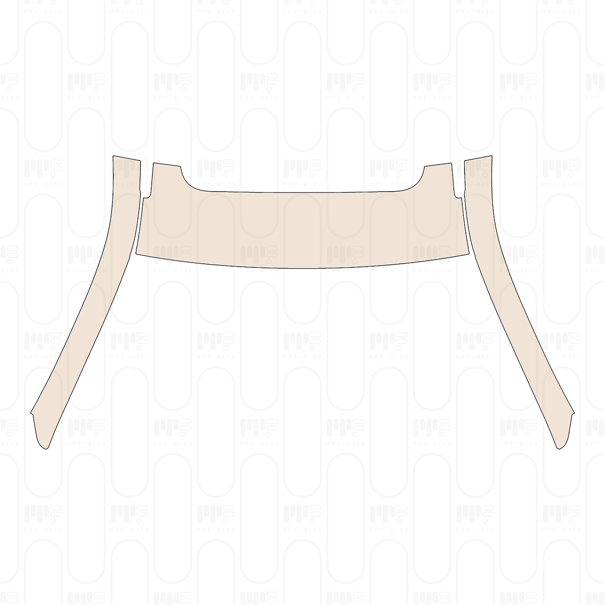 A-Pillar+Roof (front) with Roof rails, with sunroof
