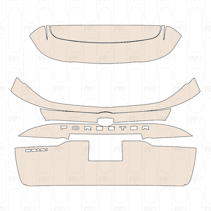 Trunk Lid with "FORESTER" & "SUBARU" Emblems