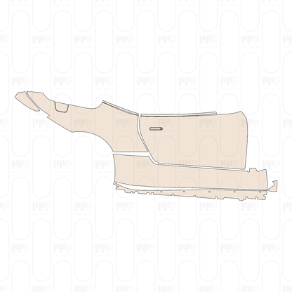 (right) Door+Rear Fender+Side Skirt