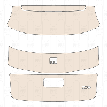 Trunk Lid with "FIAT" & "500" Emblems