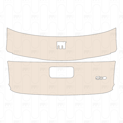 Trunk Lid with "FIAT" & "500" Emblems