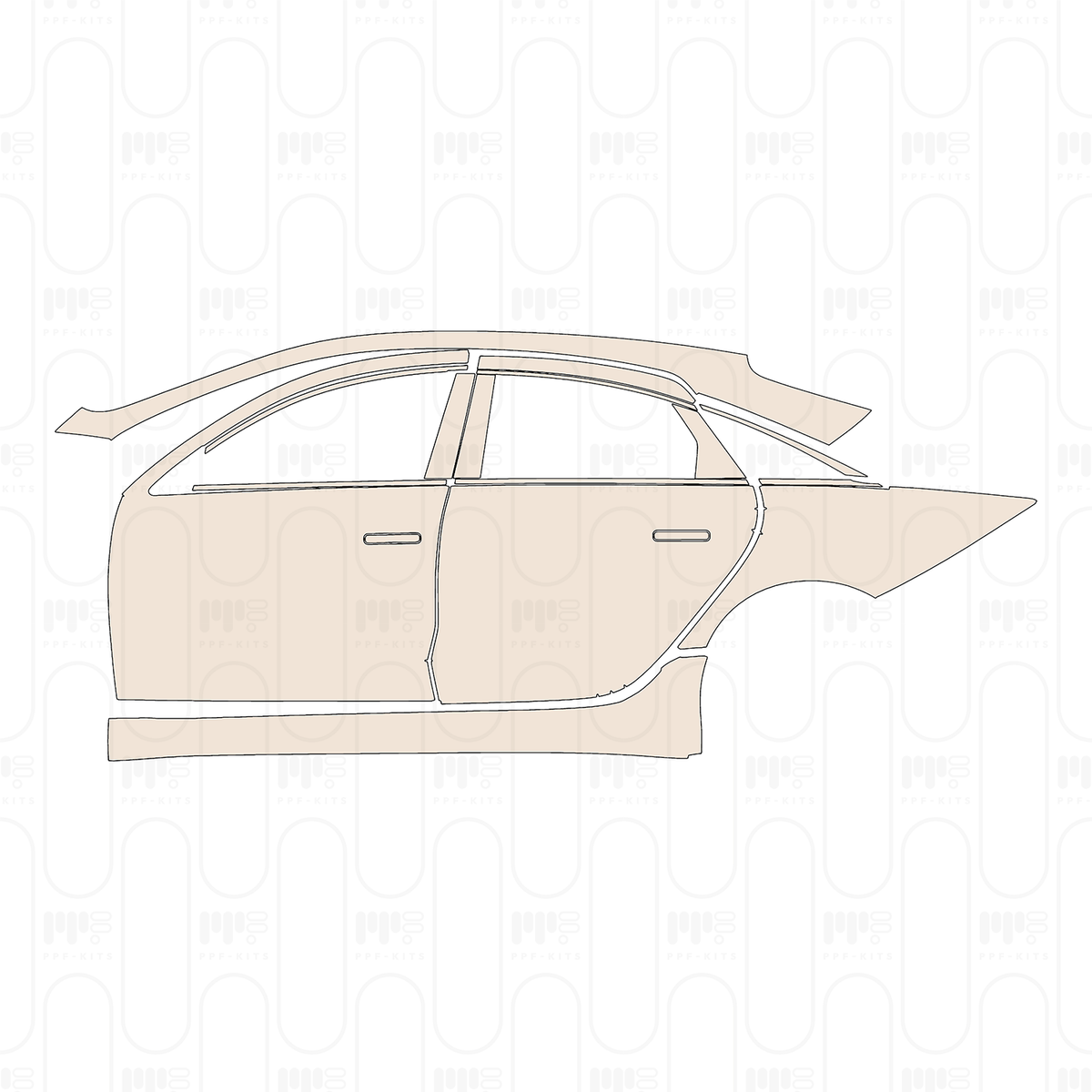 (left) Door+Rear Fender+Side Skirt