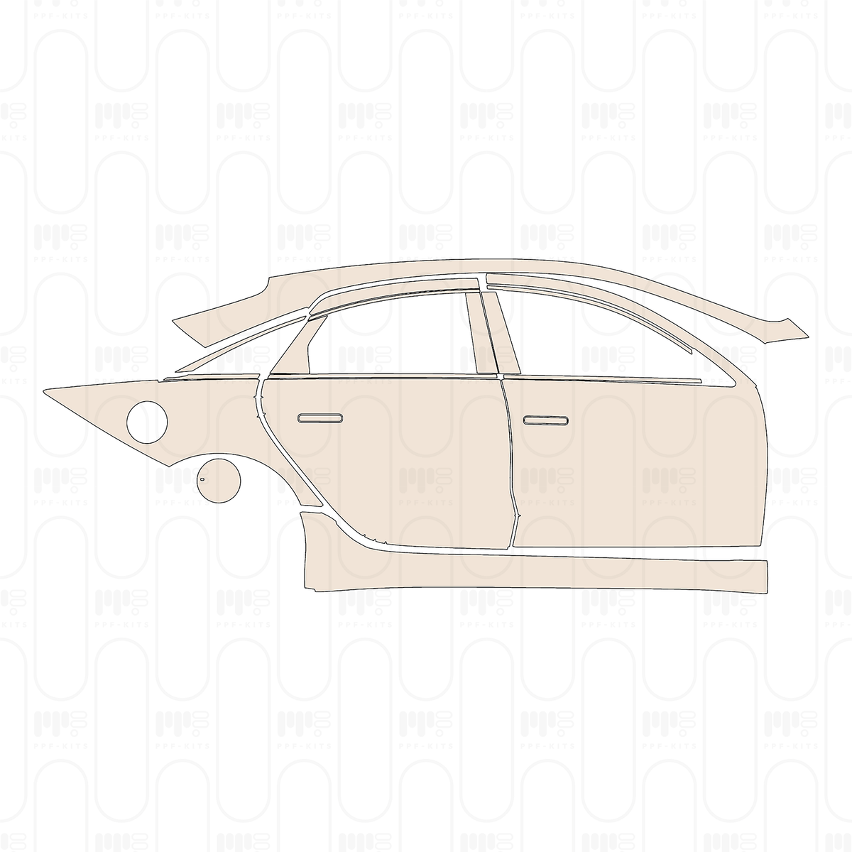(right) Door+Rear Fender+Side Skirt