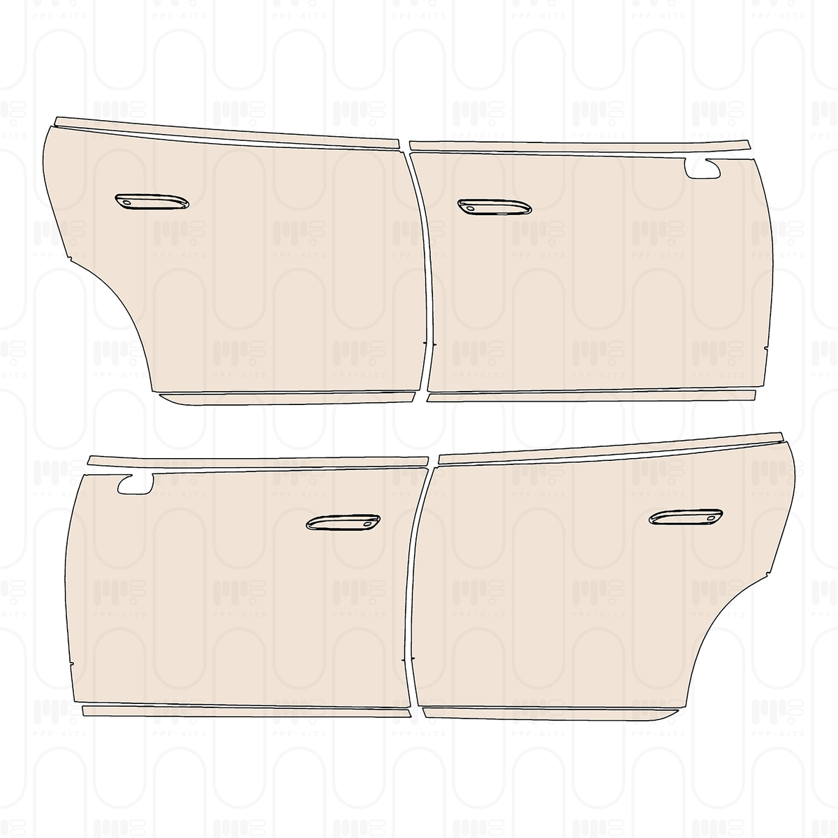 Door with trim on Door bottom