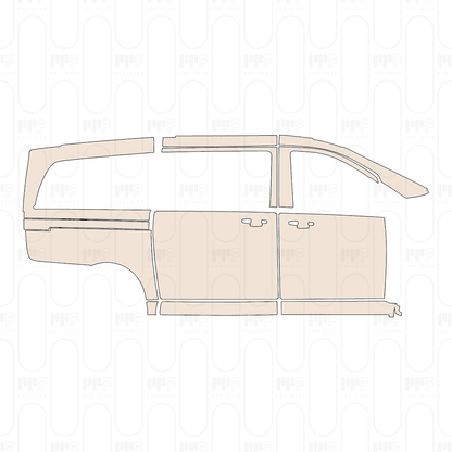 (right) Door+Rear Fender+Side Skirt
