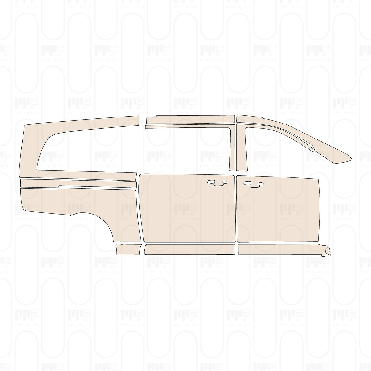(right) Door+Side Skirt+Rear Fender