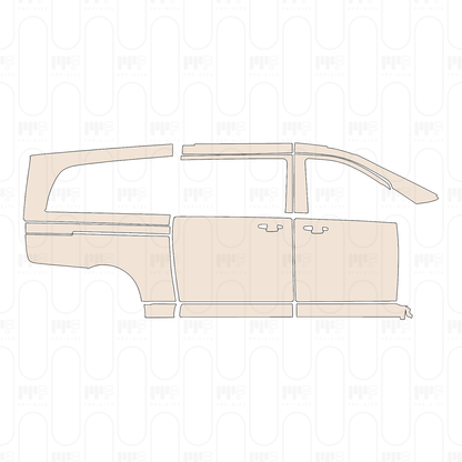 (right) Door+Side Skirt+Rear Fender