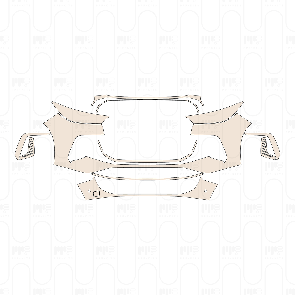 Bumper+Headlamp with 2 PDC (Parking Sensors)