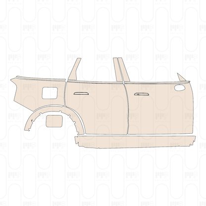 (right) Door+Side Skirt+Rear Fender