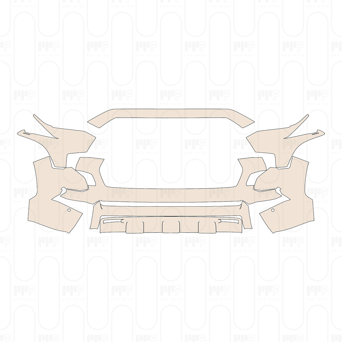 Bumper+Headlamp with 2 PDC (Parking Sensors)