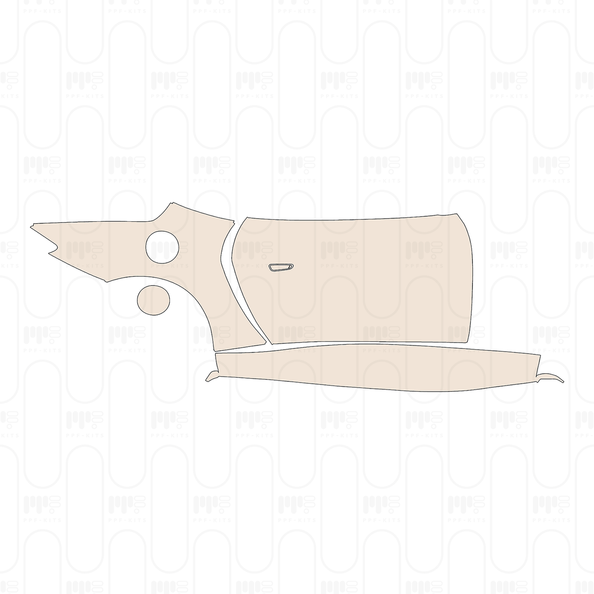 (right) Door+Rear Fender+Side Skirt