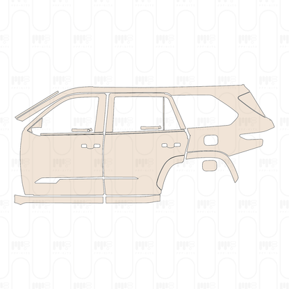 (left) Door+Side Skirt+Rear Fender