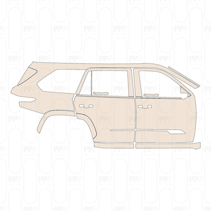 (right) Door+Side Skirt+Rear Fender
