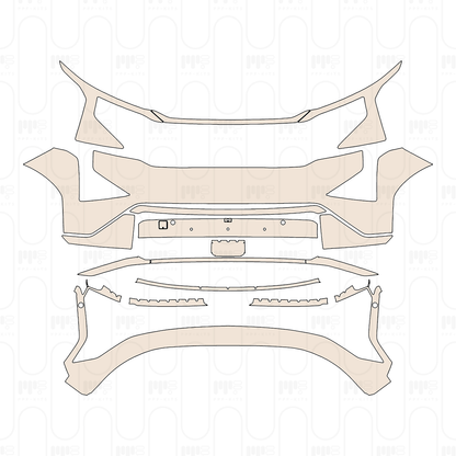 Bumper+Headlamp with 4 PDC (Parking Sensors)