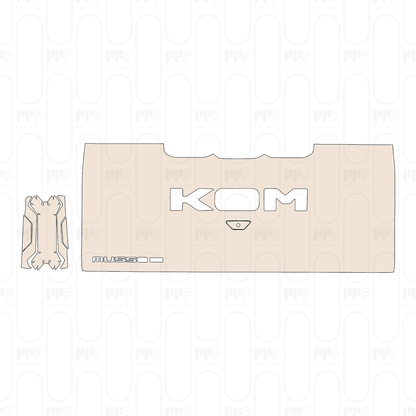 Trunk Lid with "KGM" & "MUSSO EV" Emblems