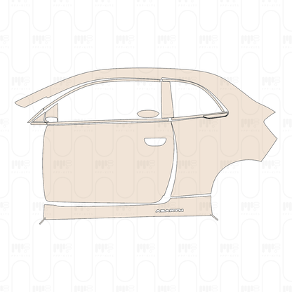 (left) Door+Rear Fender+Side Skirt