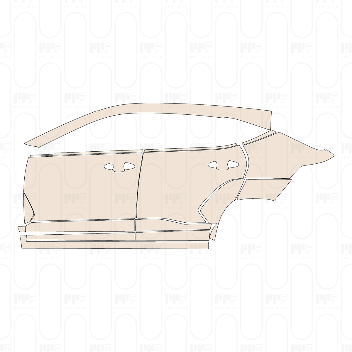 (left) Door+Rear Fender+Side Skirt