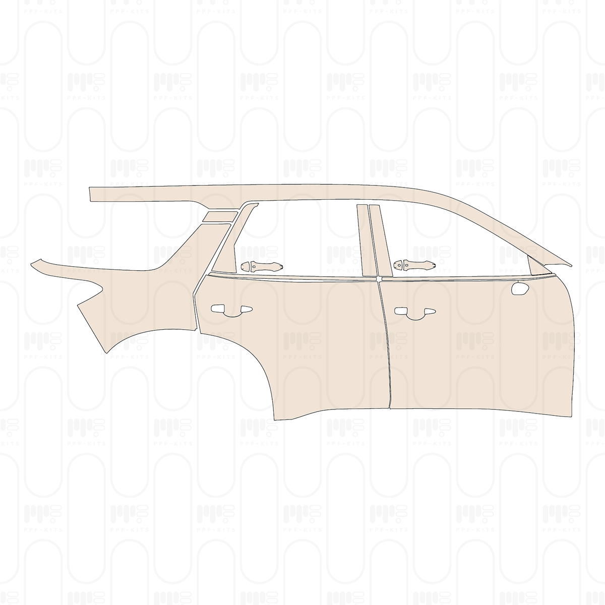 (right) Door+Side Skirt+Rear Fender