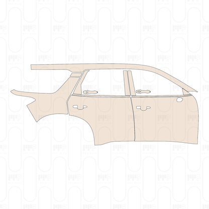 (right) Door+Side Skirt+Rear Fender