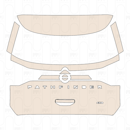 Trunk Lid with "PATHFINDER" & "4WD"Emblems