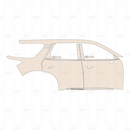 (right) Door+Side Skirt+Rear Fender with Roof Rack, with "PATHFINDER" Emblem on Side Skirt