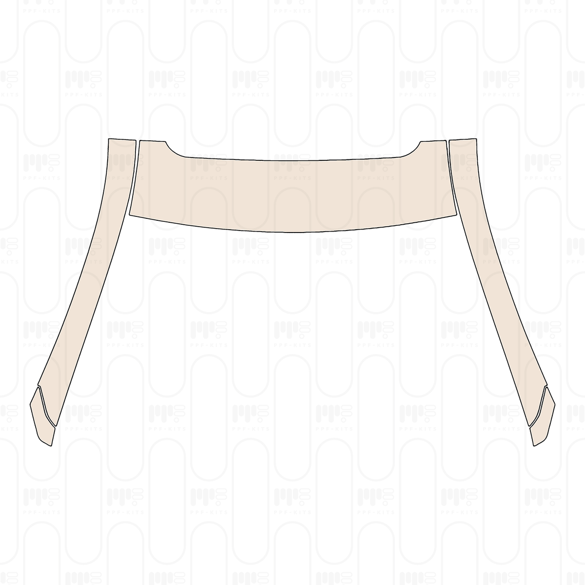 A-Pillar+Roof (front) with sunroof, with roof rails