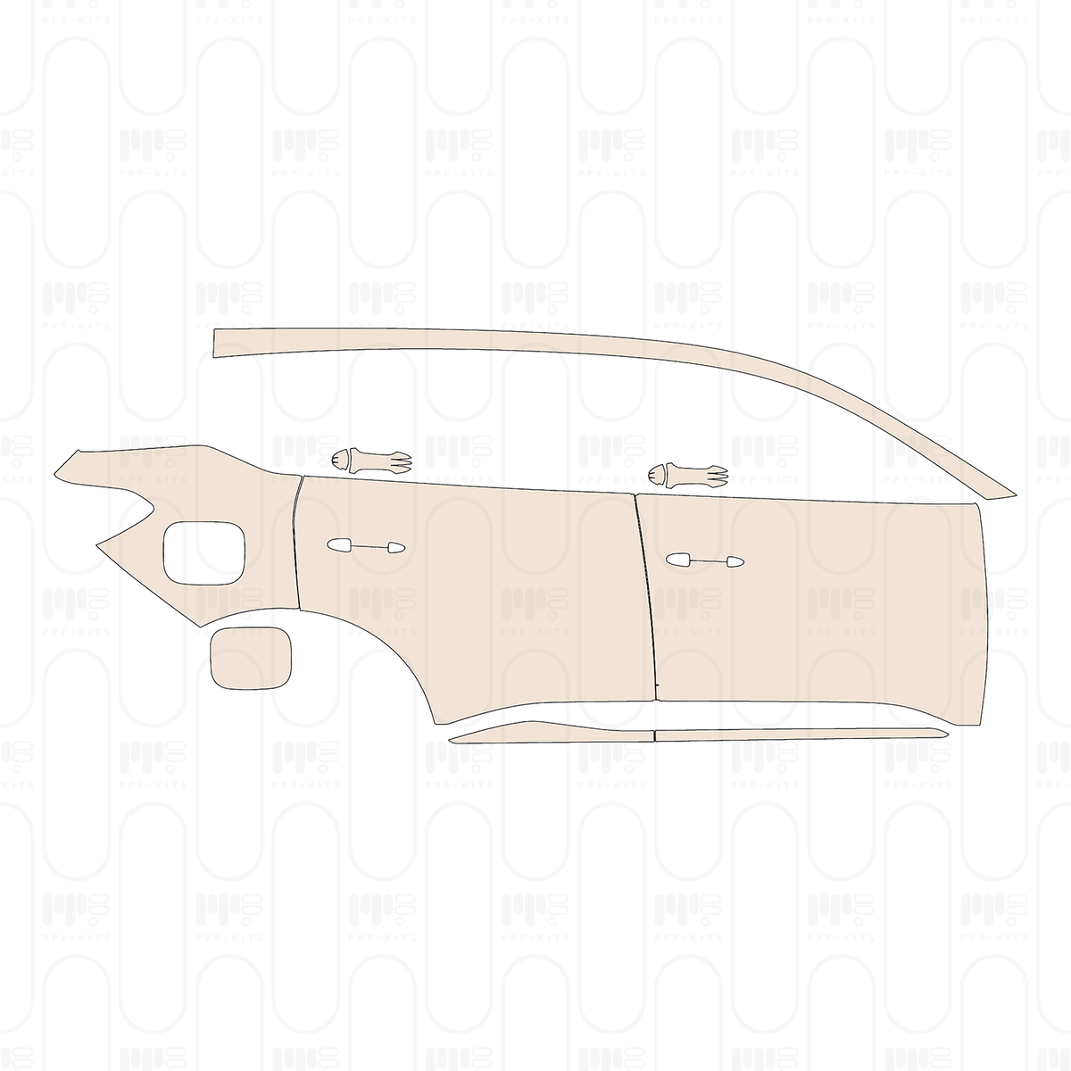 (right) Door+Rear Fender+Side Skirt