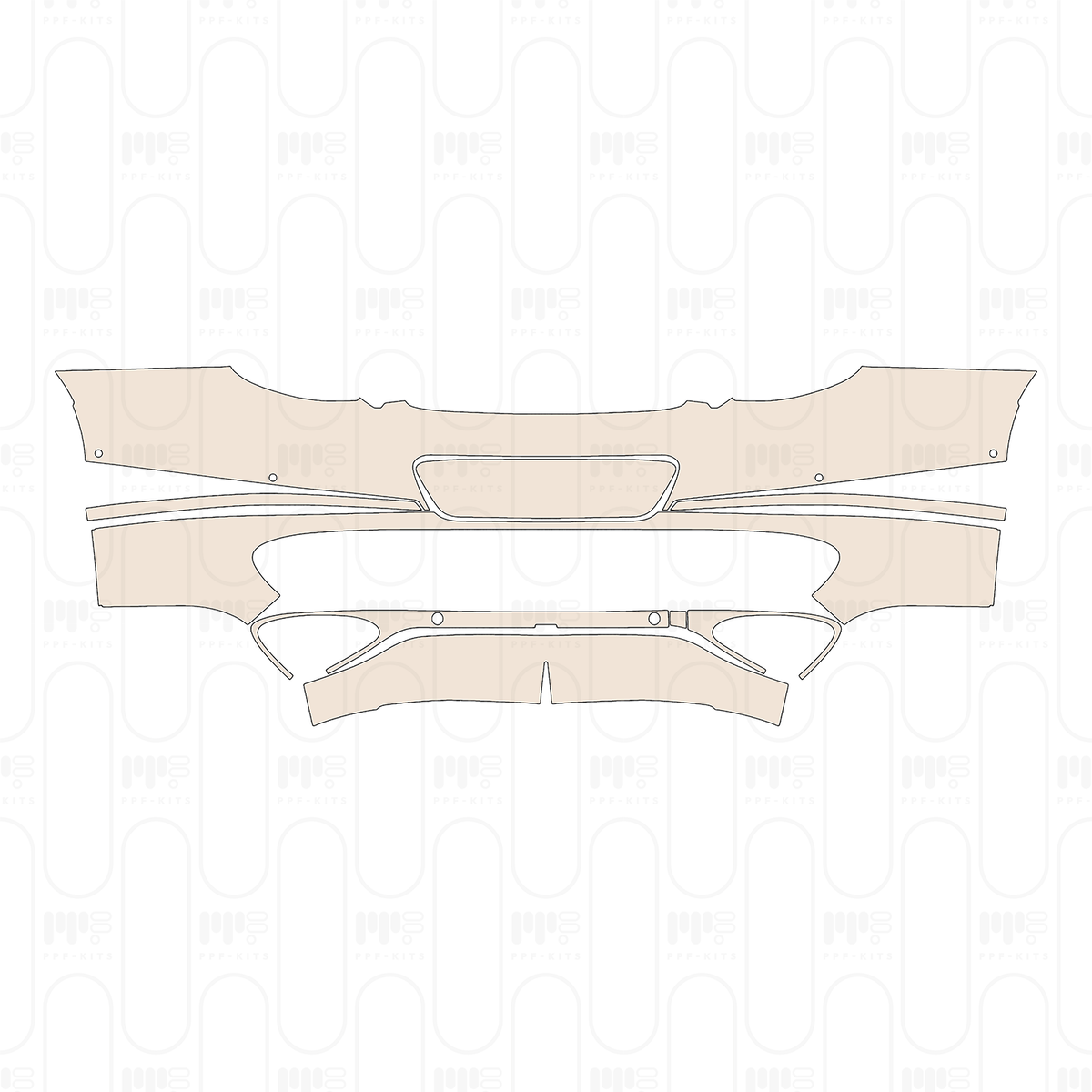 Rear Bumper with Carbon Fiber Styling Specification