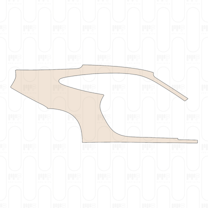 (right) Rear Fender the bottom edge of rear Fender dosen't cover the coarse-grained surface