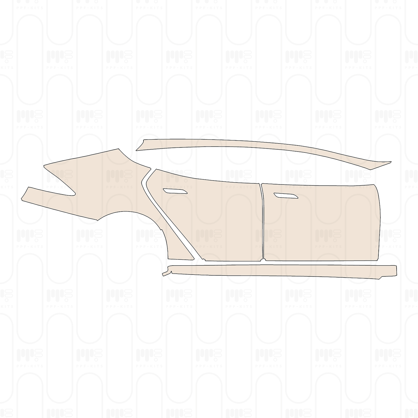 Pre-Cut PPF Tesla Model S Base 2025