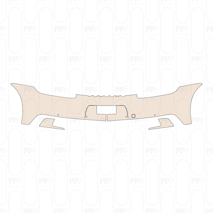 Rear Bumper with SportDesign Package, without Model Emblem
