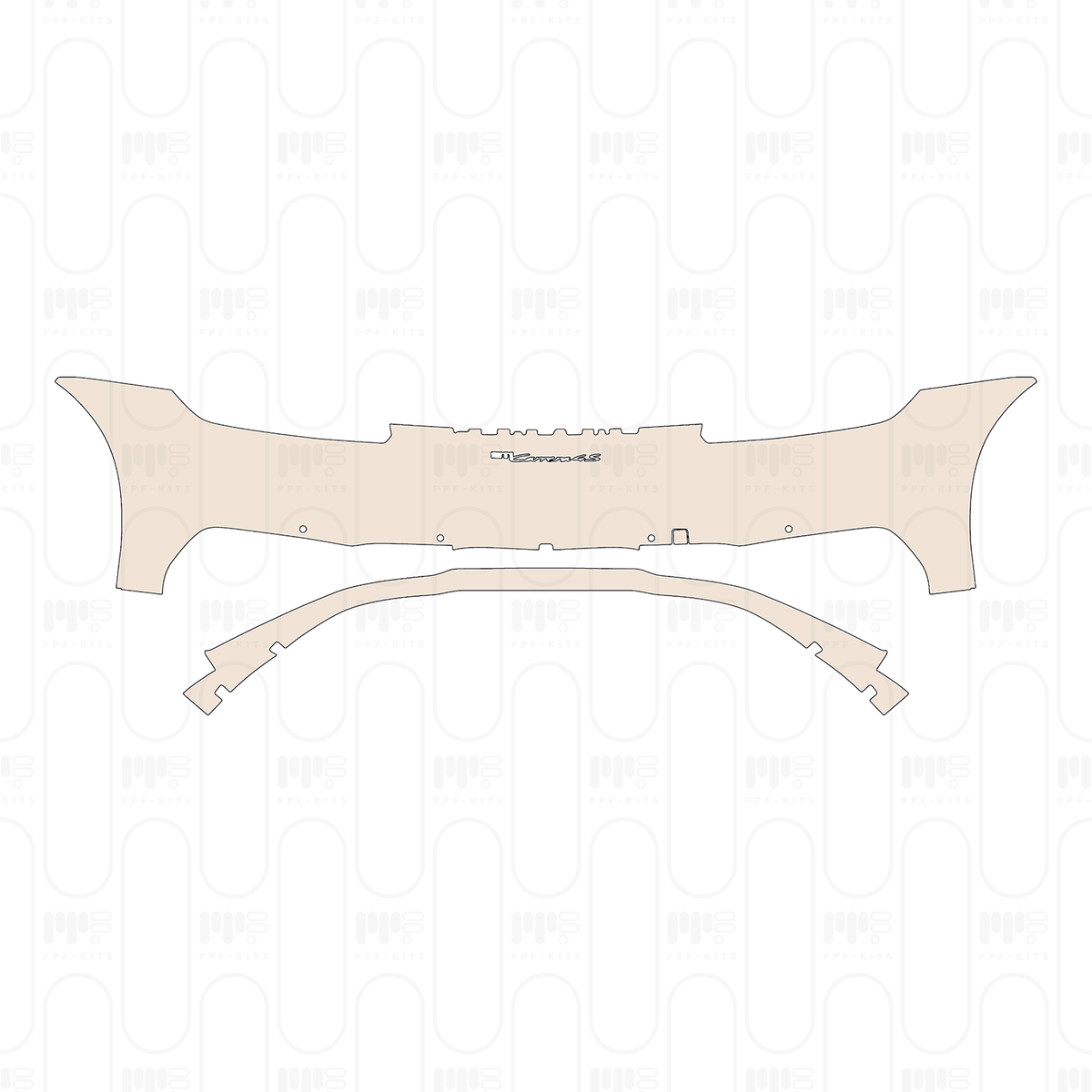 Rear Bumper with "911 Carrera 4S" Emblem
