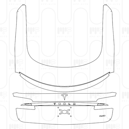 Pre-Cut PPF Tesla Model S Plaid 2025