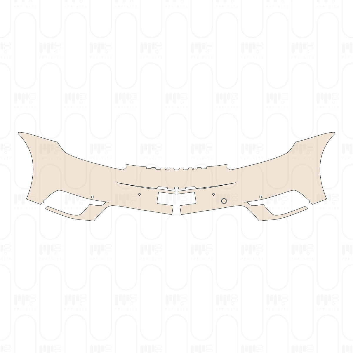 Rear Bumper without Model Emblem
