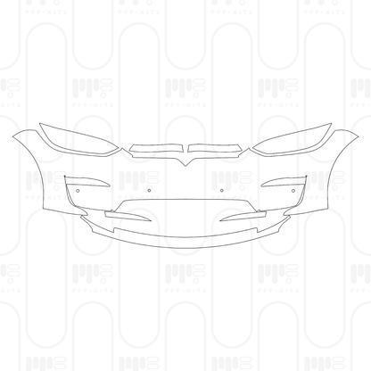 Pre-Cut PPF Tesla Model X Plaid 2026