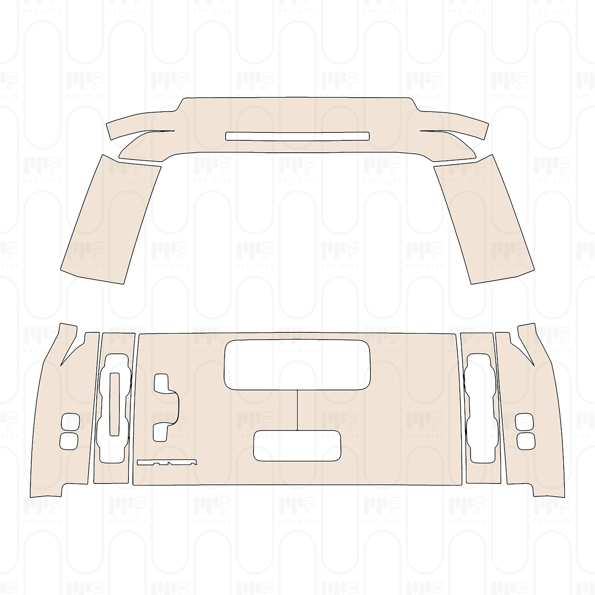 Trunk Lid one piece, with "Defender" Emblem