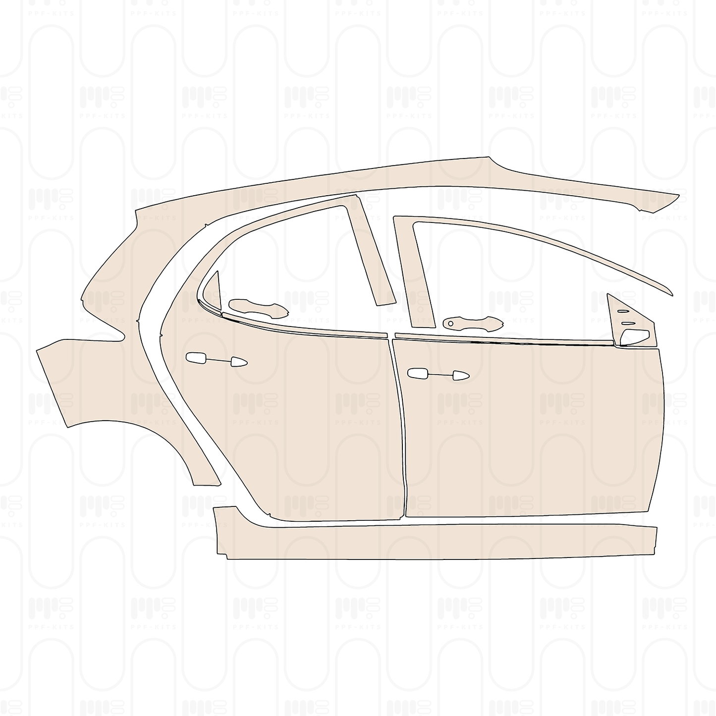Pre-Cut PPF Toyota Yaris 2025