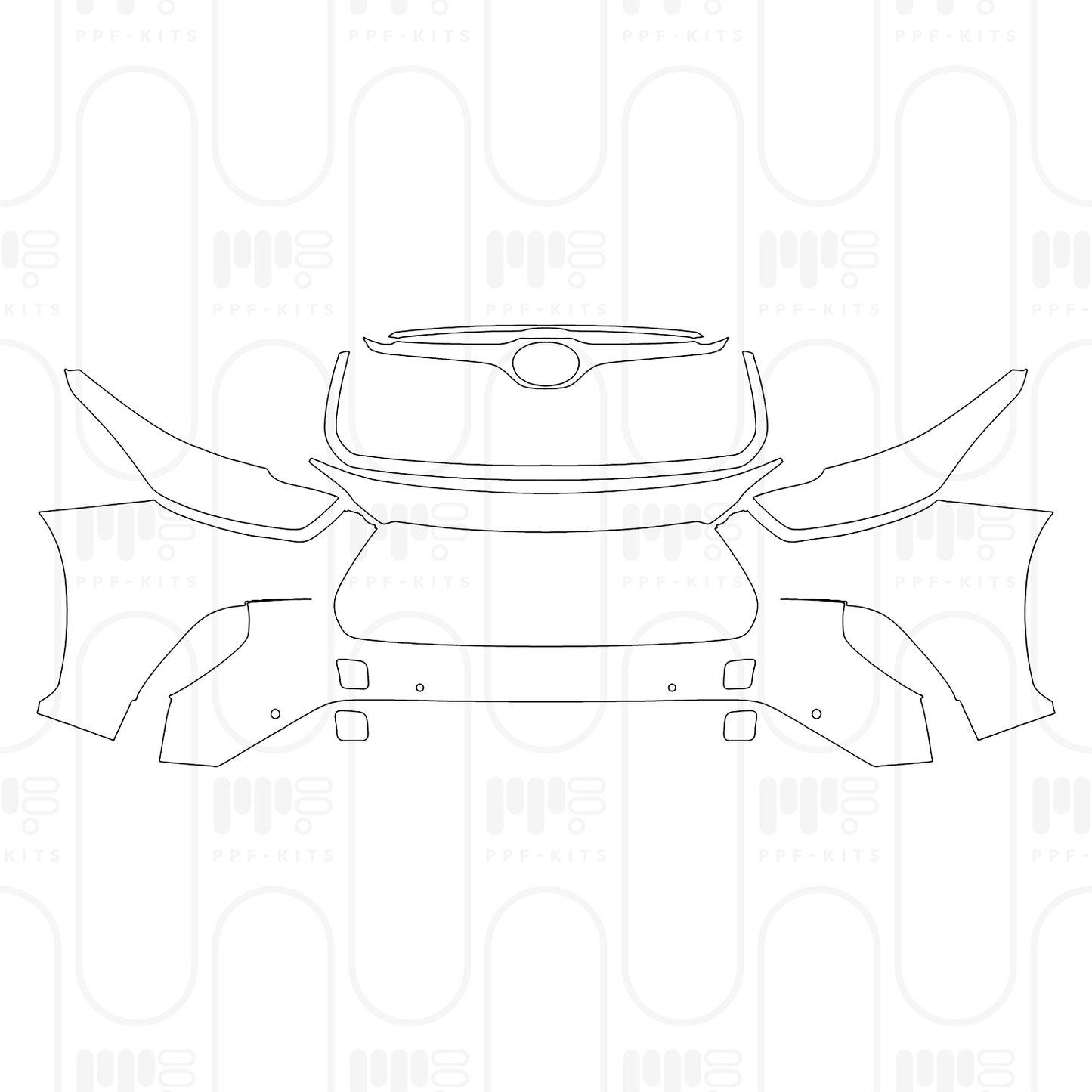 Pre-Cut PPF Toyota Highlander (US) Platinum 2026